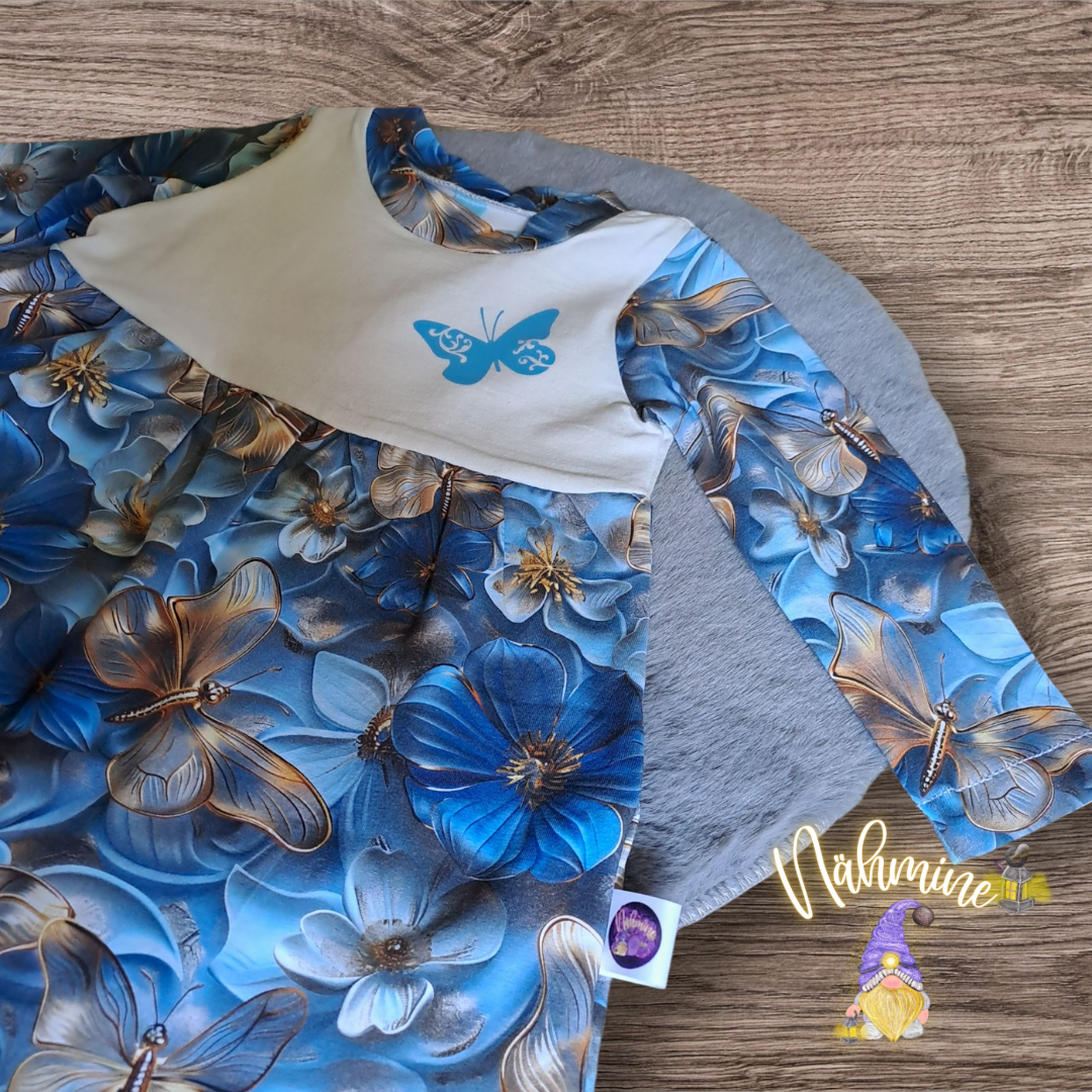 Kleinemädchenkleid Schmetterlinge Größe 74