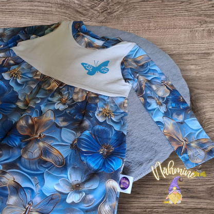 Kleinemädchenkleid Schmetterlinge Größe 74