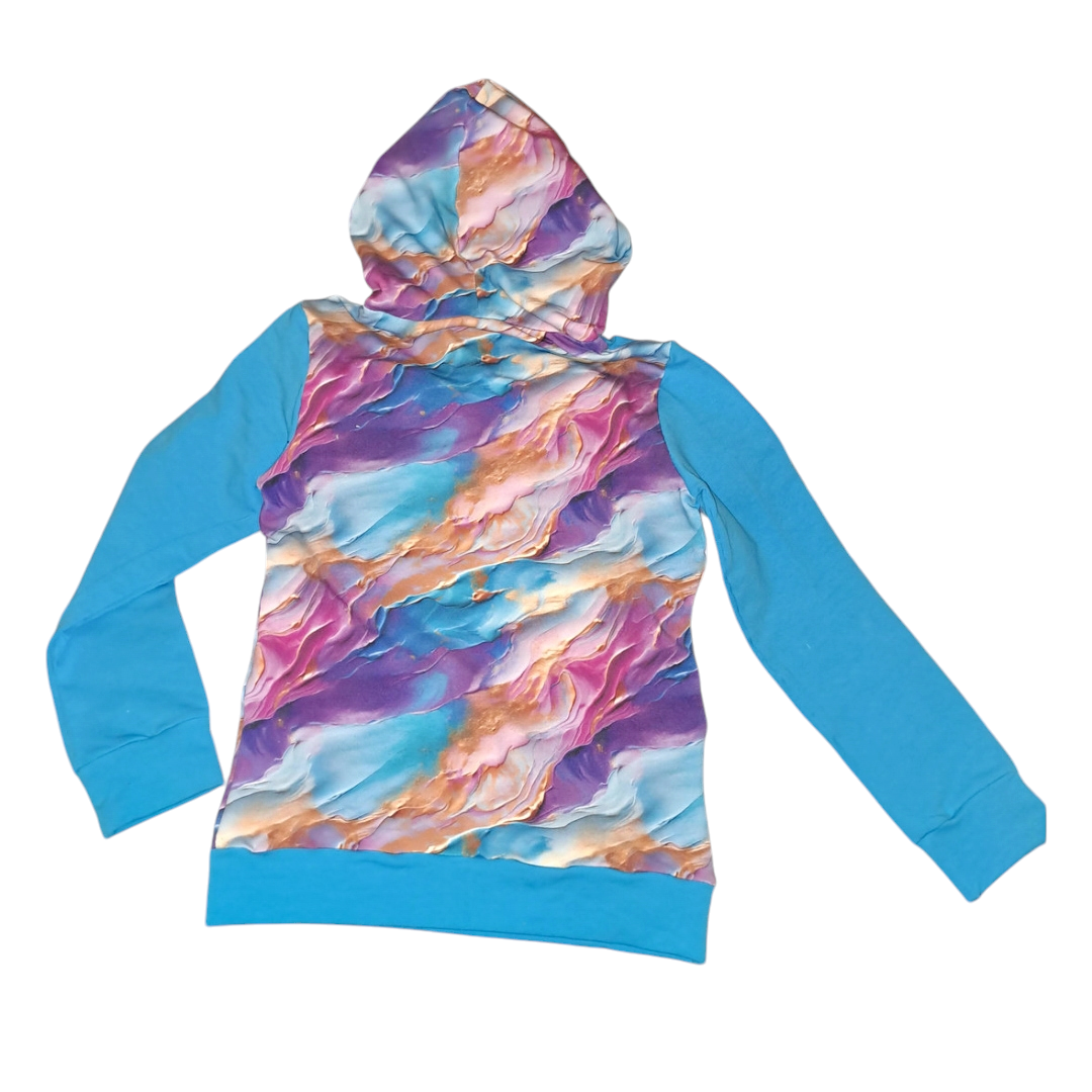 Hoodie 3D Marmorierung Größe 134/140