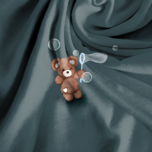 Seifenblasenbärchen grün Panel