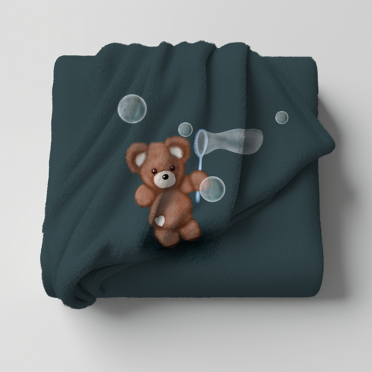 Seifenblasenbärchen grün Panel